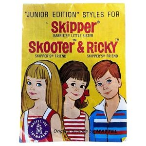 Skipper Skooter & Ricky Junior Edition Styles Booklet Barbie Doll 1960s